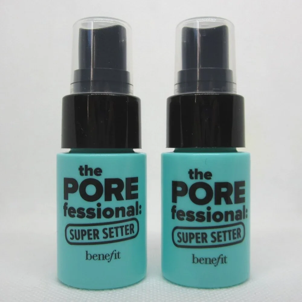Lot (2) Benefit The Porefessional Super Setter Makeup Setting Spray travel mini